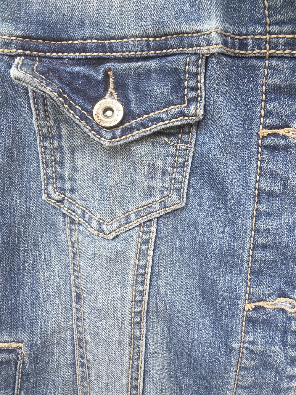 Maurices Light Blue Denim Jacket - Women's Cropped Jean Jacket - Picture 2 of 4